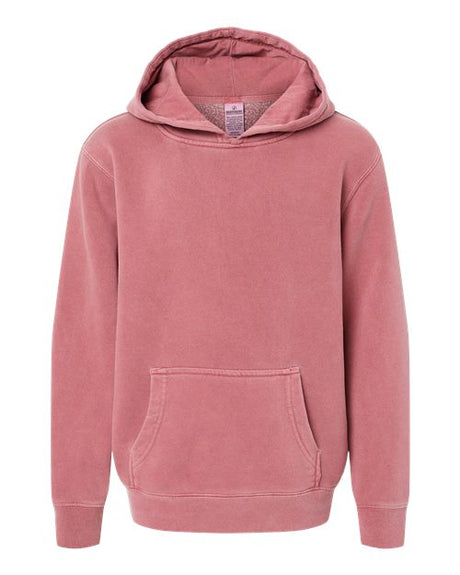 Independent Trading Co. Youth Midweight Pigment-Dyed Hooded Sweatshirt Independent Trading Co.