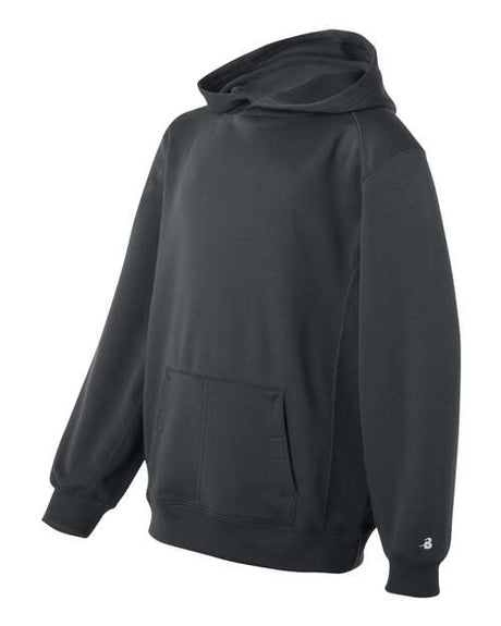 Badger Youth Performance Fleece Hooded Sweatshirt Badger