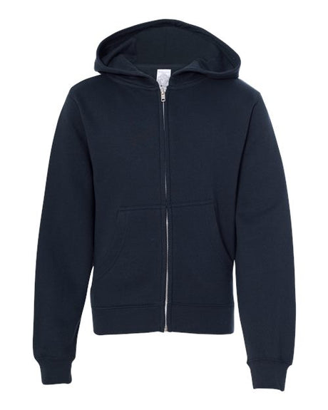 Independent Trading Co. Youth Midweight Full-Zip Hooded Sweatshirt Independent Trading Co.