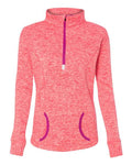 J. America Women's Cosmic Fleece Quarter-Zip Pullover J. America
