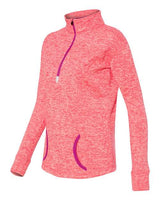 J. America Women's Cosmic Fleece Quarter-Zip Pullover J. America