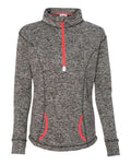 J. America Women's Cosmic Fleece Quarter-Zip Pullover J. America