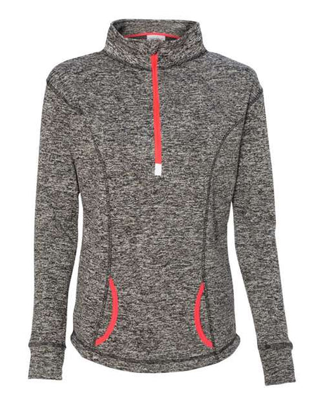 J. America Women's Cosmic Fleece Quarter-Zip Pullover J. America