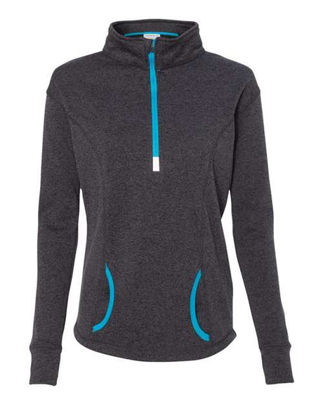J. America Women's Cosmic Fleece Quarter-Zip Pullover J. America