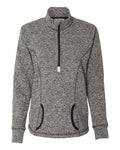 J. America Women's Cosmic Fleece Quarter-Zip Pullover J. America