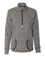 J. America Women's Cosmic Fleece Quarter-Zip Pullover J. America