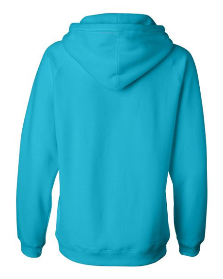 J. America Women's Sueded V-Neck Hooded Sweatshirt J. America