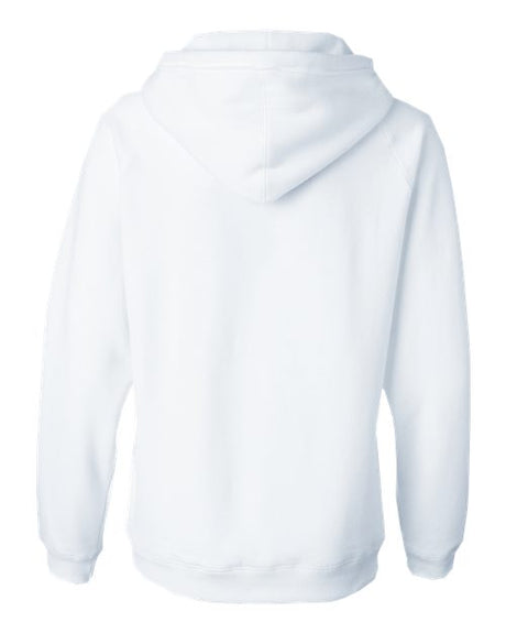 J. America Women's Sueded V-Neck Hooded Sweatshirt J. America