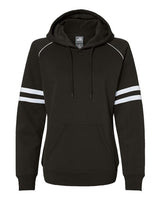 J. America Women's Varsity Fleece Piped Hooded Sweatshirt J. America
