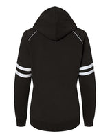 J. America Women's Varsity Fleece Piped Hooded Sweatshirt J. America