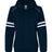 J. America Women's Varsity Fleece Piped Hooded Sweatshirt J. America