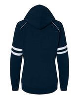 J. America Women's Varsity Fleece Piped Hooded Sweatshirt J. America
