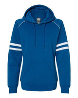 J. America Women's Varsity Fleece Piped Hooded Sweatshirt J. America