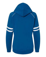 J. America Women's Varsity Fleece Piped Hooded Sweatshirt J. America