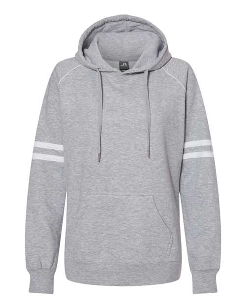 J. America Women's Varsity Fleece Piped Hooded Sweatshirt J. America