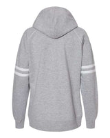 J. America Women's Varsity Fleece Piped Hooded Sweatshirt J. America