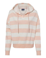 MV Sport Women's Striped Fleece Boxy Hooded Sweatshirt MV Sport