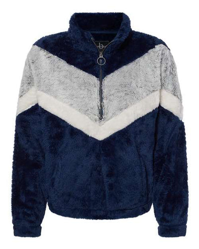Boxercraft Women's Chevron Fuzzy Fleece Pullover