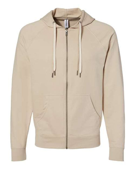 Independent Trading Co. Men's Icon Lightweight Loopback Terry Full-Zip Hooded Sweatshirt Independent Trading Co.