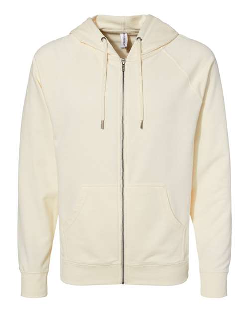 Independent Trading Co. Men's Icon Lightweight Loopback Terry Full-Zip Hooded Sweatshirt Independent Trading Co.