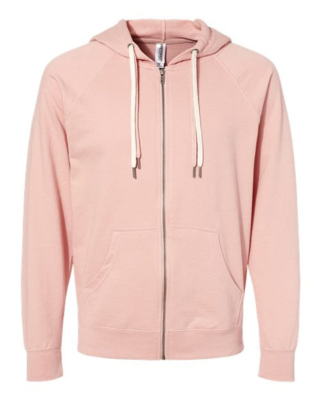 Independent Trading Co. Men's Icon Lightweight Loopback Terry Full-Zip Hooded Sweatshirt Independent Trading Co.