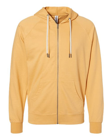 Independent Trading Co. Men's Icon Lightweight Loopback Terry Full-Zip Hooded Sweatshirt Independent Trading Co.
