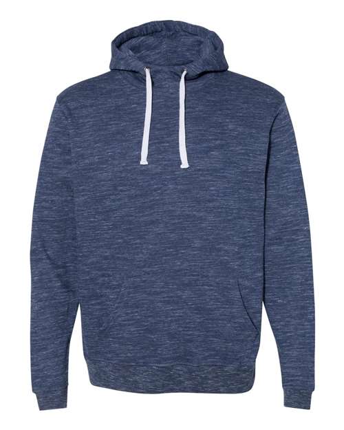 J. America Men's M?lange Fleece Hooded Sweatshirt J. America