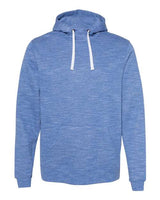 J. America Men's M?lange Fleece Hooded Sweatshirt J. America