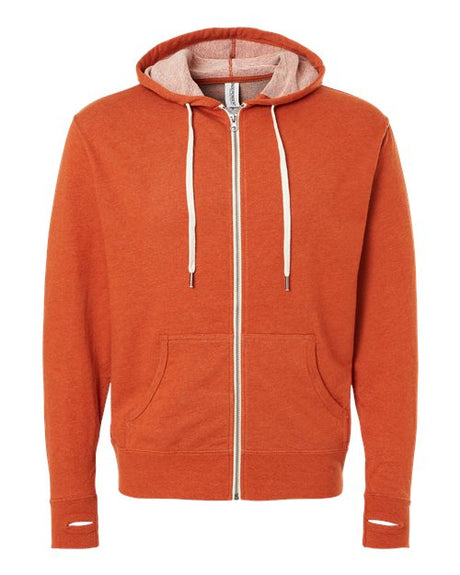 Independent Trading Co. Men's Heathered French Terry Full-Zip Hooded Sweatshirt Independent Trading Co.