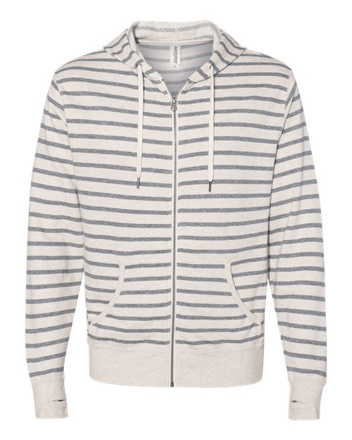 Independent Trading Co. Men's Heathered French Terry Full-Zip Hooded Sweatshirt Independent Trading Co.
