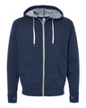 Independent Trading Co. Men's Heathered French Terry Full-Zip Hooded Sweatshirt Independent Trading Co.