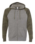 Independent Trading Co. Men's Special Blend Raglan Full-Zip Hooded Sweatshirt Independent Trading Co.