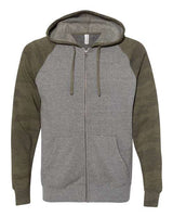 Independent Trading Co. Men's Special Blend Raglan Full-Zip Hooded Sweatshirt Independent Trading Co.