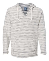J. America Men's Baja French Terry V-Neck Hooded Pullover J. America