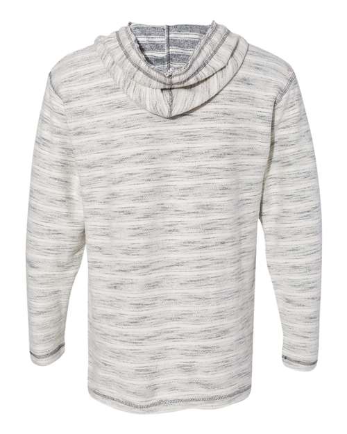 J. America Men's Baja French Terry V-Neck Hooded Pullover J. America