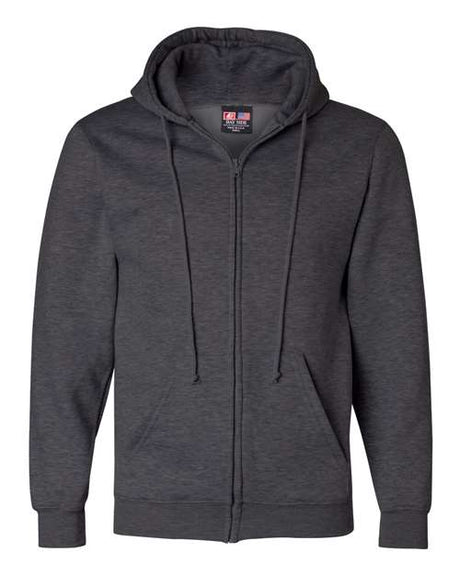 Bayside Men's USA-Made Full-Zip Hooded Sweatshirt Bayside