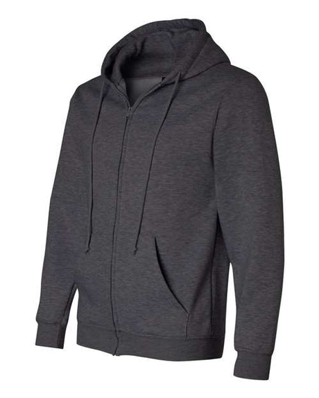 Bayside Men's USA-Made Full-Zip Hooded Sweatshirt Bayside