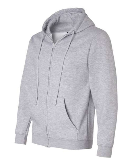 Bayside Men's USA-Made Full-Zip Hooded Sweatshirt Bayside