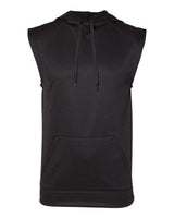 Badger Men's Performance Fleece Sleeveless Hooded Sweatshirt Badger
