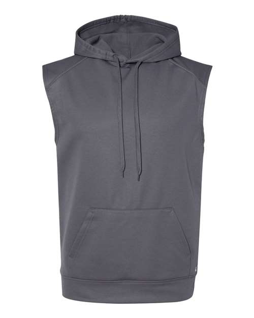 Badger Men's Performance Fleece Sleeveless Hooded Sweatshirt Badger