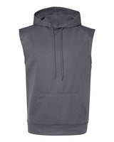 Badger Men's Performance Fleece Sleeveless Hooded Sweatshirt Badger