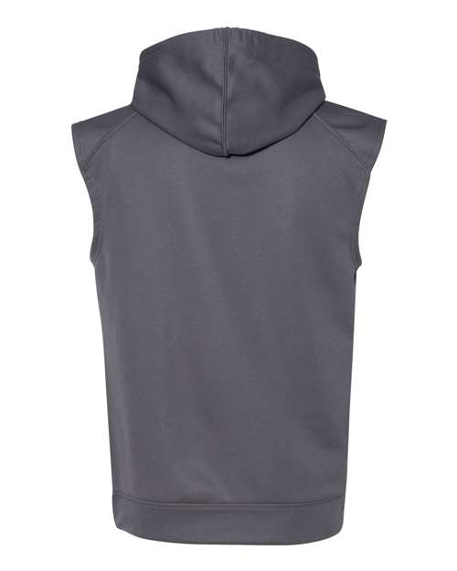 Badger Men's Performance Fleece Sleeveless Hooded Sweatshirt Badger