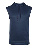 Badger Men's Performance Fleece Sleeveless Hooded Sweatshirt Badger