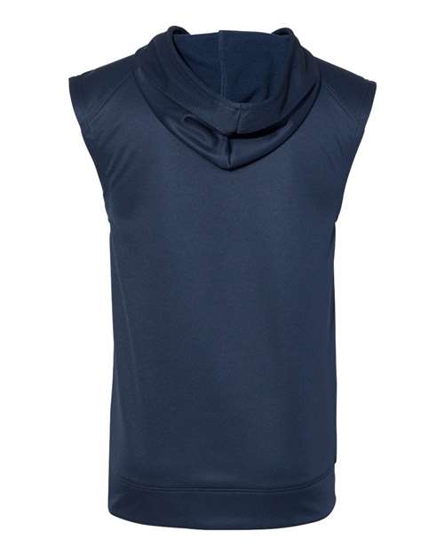 Badger Men's Performance Fleece Sleeveless Hooded Sweatshirt Badger
