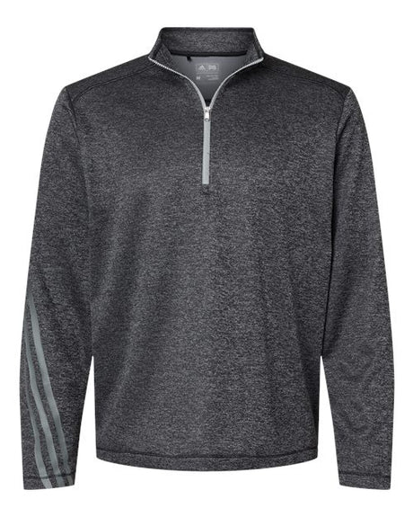 Adidas Men's Brushed Terry Heathered Quarter-Zip Pullover adidas