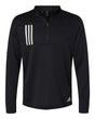 Adidas Men's 3-Stripes Double Knit Quarter-Zip Pullover adidas
