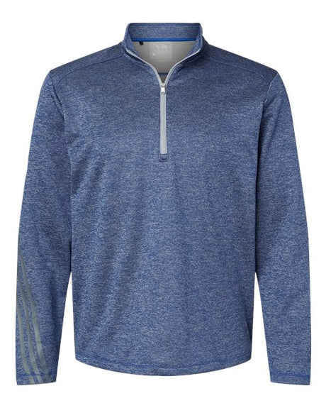 Adidas Men's Brushed Terry Heathered Quarter-Zip Pullover adidas