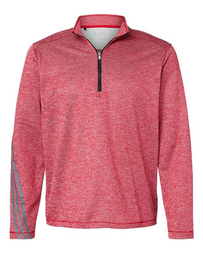 Adidas Men's Brushed Terry Heathered Quarter-Zip Pullover