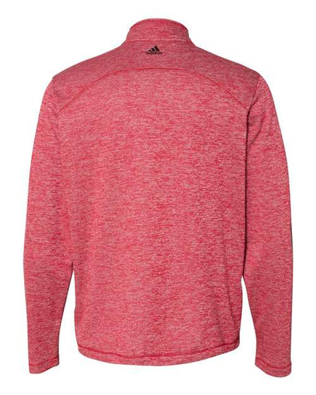 Adidas Men's Brushed Terry Heathered Quarter-Zip Pullover adidas