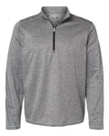 Adidas Men's Brushed Terry Heathered Quarter-Zip Pullover adidas